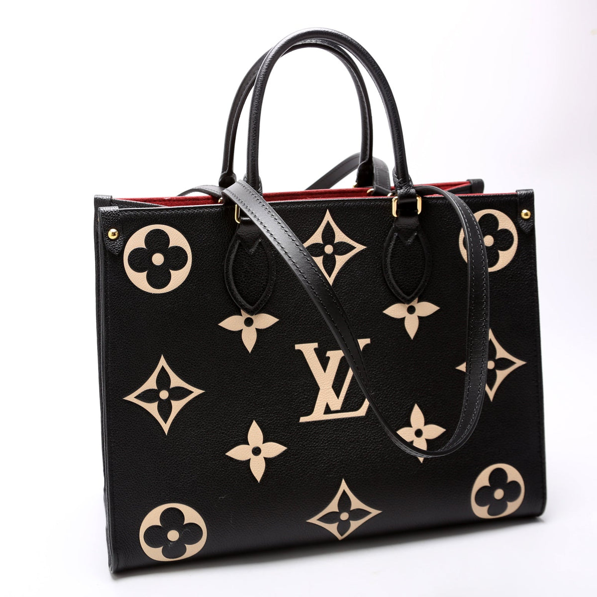 ONTHEGO MM Bicolor Empreinte Black/Beige