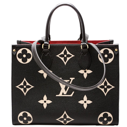 ONTHEGO MM Bicolor Empreinte Black/Beige