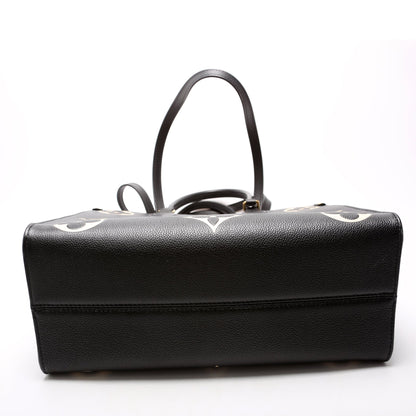 ONTHEGO MM Bicolor Empreinte Black/Beige