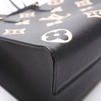 ONTHEGO MM Bicolor Empreinte Black/Beige
