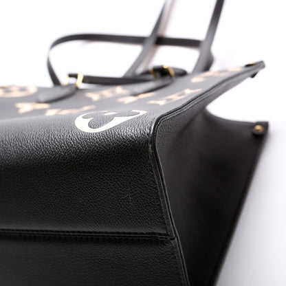 ONTHEGO MM Bicolor Empreinte Black/Beige