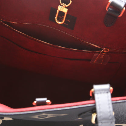 ONTHEGO MM Bicolor Empreinte Black/Beige