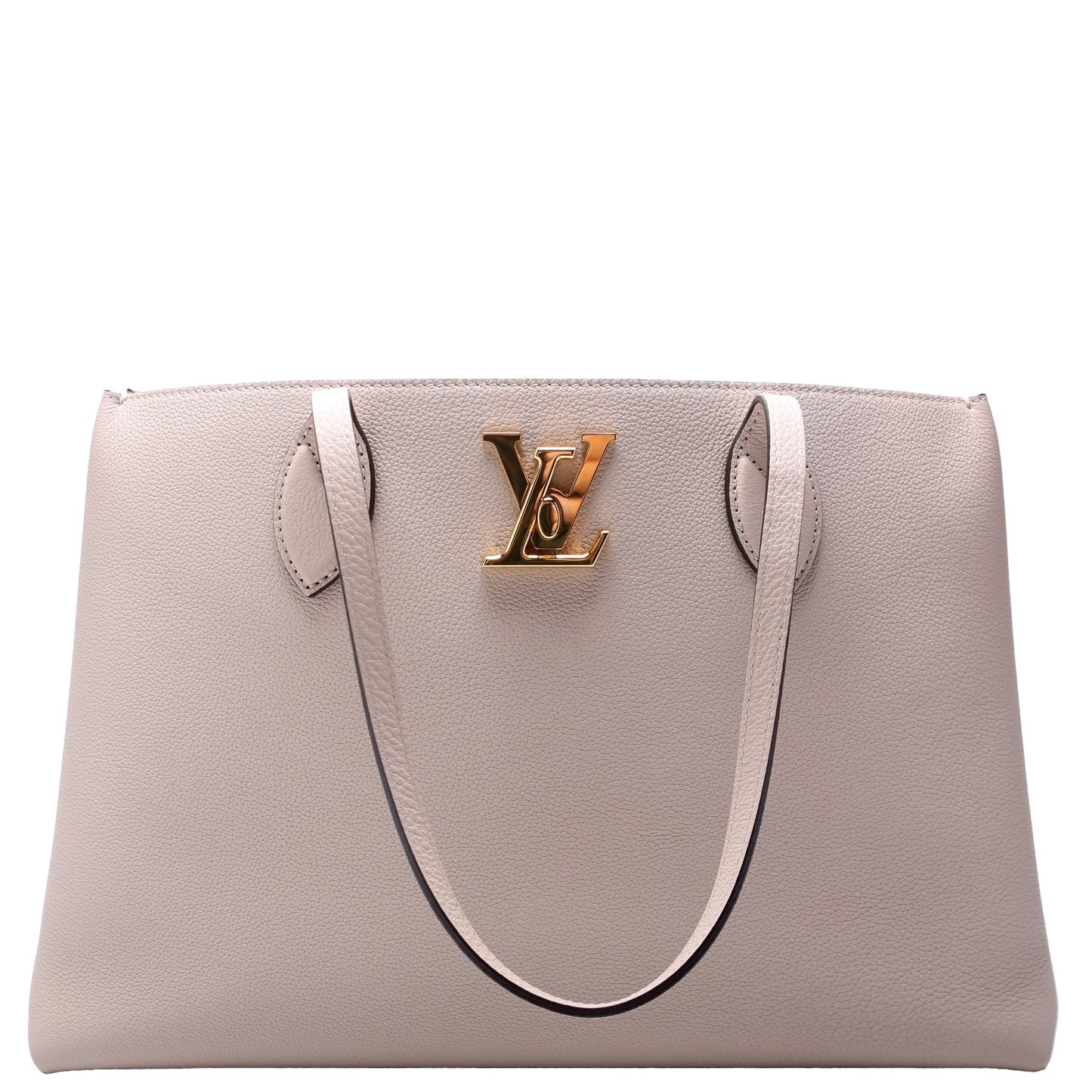 Louis-Vuitton Lockme Shopper Calfskin Beige