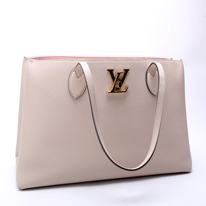 Lockme Shopper Calfskin Beige