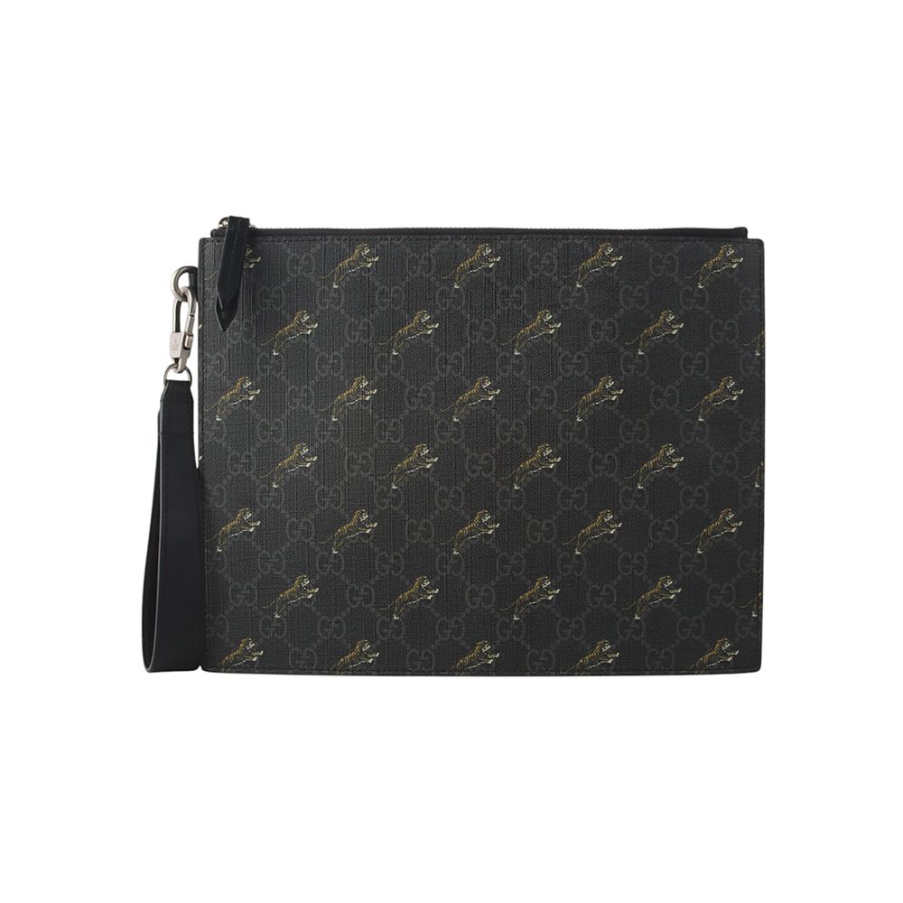 Gucci GG Tiger Print Strap Clutch Bag 575136 34635Y 130861936