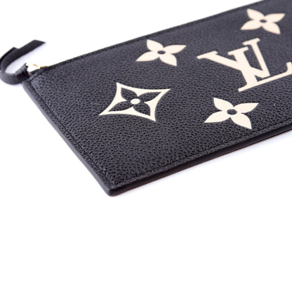 Pochette Felicie Bicolor Zip Insert Only Black/Beige