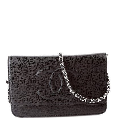 Chanel WOC Timeless CC Caviar 18M Black
