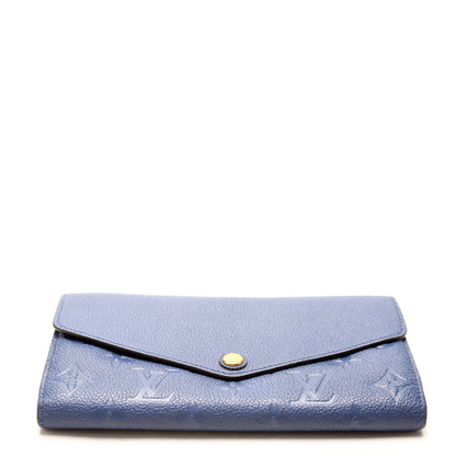 Sarah Wallet Empreinte Blue