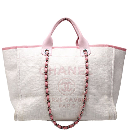 Chanel Deauville Medium Mixed Fibers 21M Pink