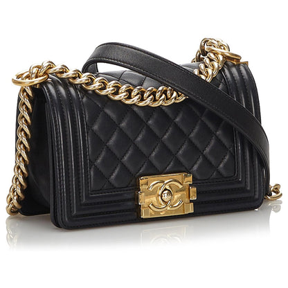 Chanel Small Boy HandBag Black