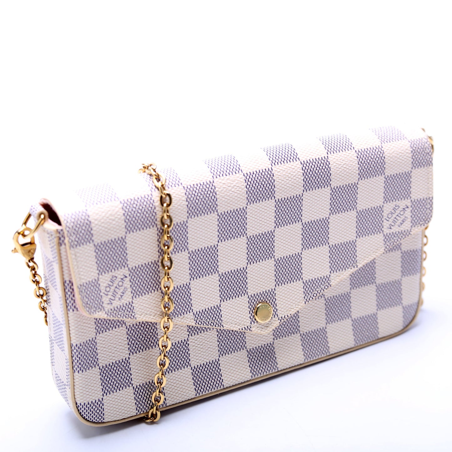 Pochette Felicie Damier Azure Pink