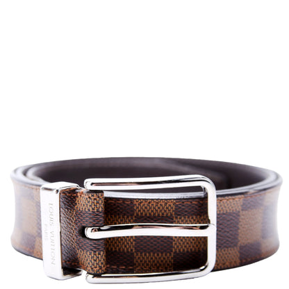 LV Damier Buckle Reversible Leather Belt Size 85/34