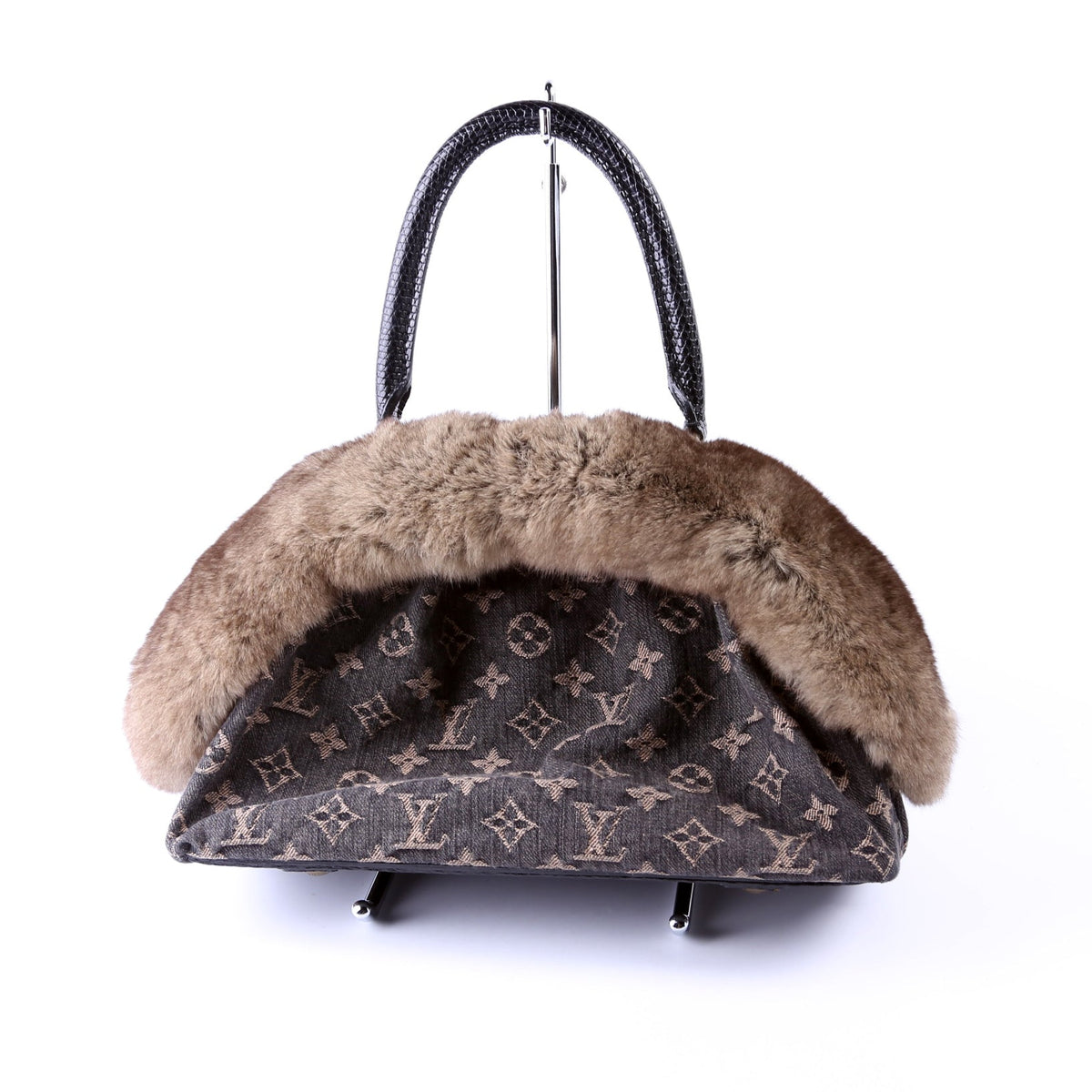 Demi Lune Denim Chinchilla