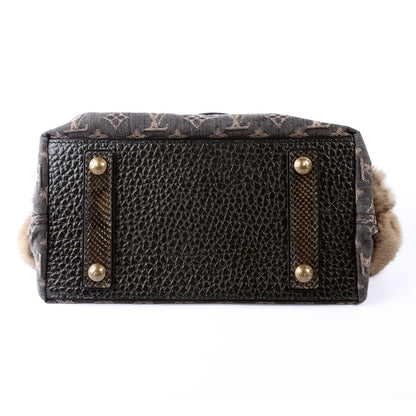 Demi Lune Denim Chinchilla