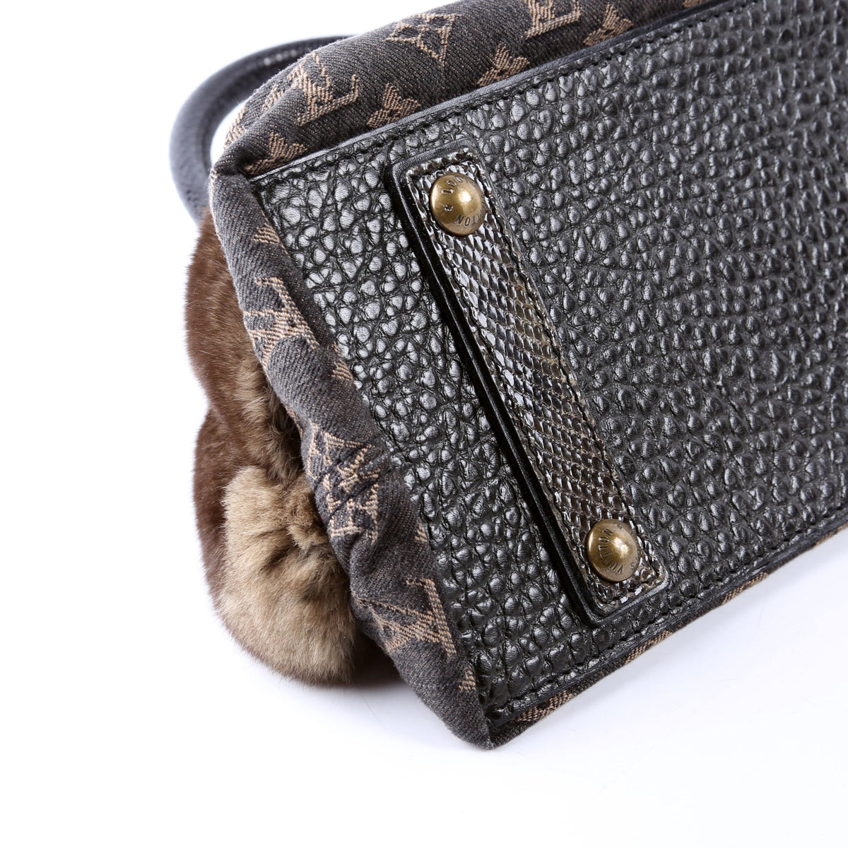 Demi Lune Denim Chinchilla