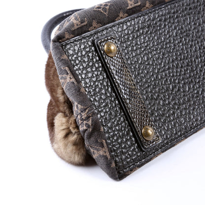 Demi Lune Denim Chinchilla
