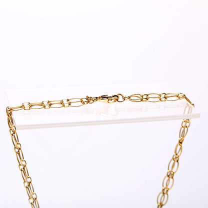 Chanel Beaded CC Double Chain Necklace Gold/Multicolor