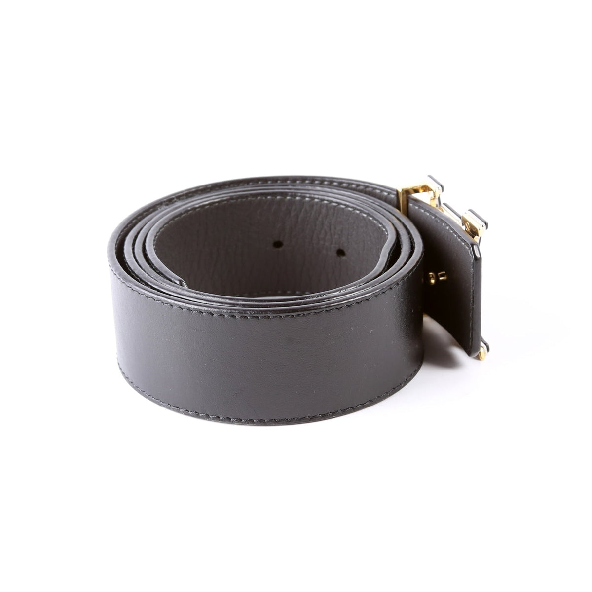 LV Optic 40MM Reversible Leather Belt Size 90/36 Black