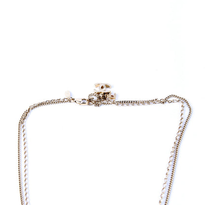 Chanel CC Multi Strand Long Necklace Champagne