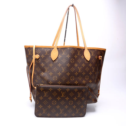 Neverfull With Wallet MM Monogram Yellow Interior