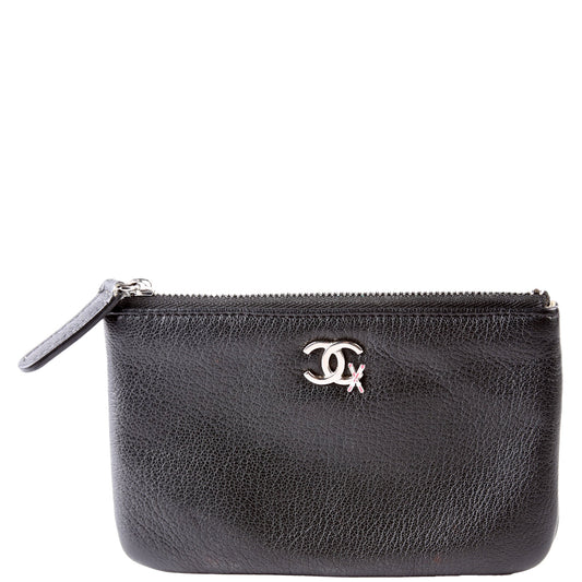 Chanel Mini O Case Lucky Ski Chevron Black