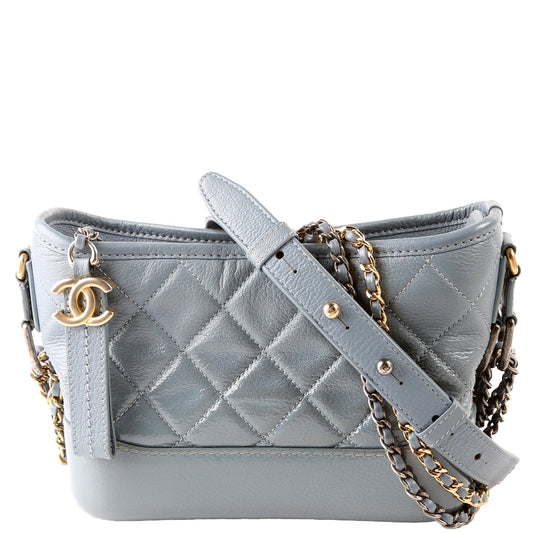 Chanel Gabrielle Hobo Small Calfskin 25M Blue