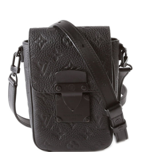 S-Lock Vertical Wearable Wallet Taurillon Black