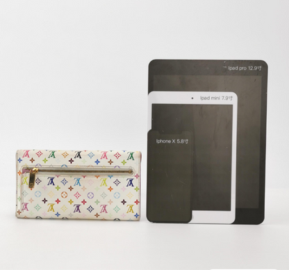Louis Vuitton (LV) Beverly multicolor wallet white 23042478282791
