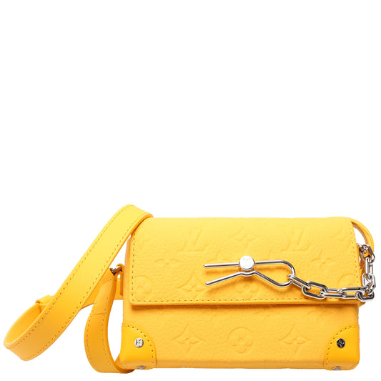 Louis-Vuitton Steamer Wearable Wallet Taurillon Yellow