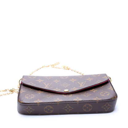 Pochette Felicie Monogram Berry