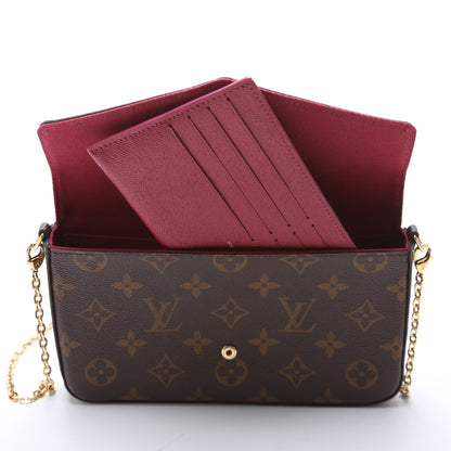 Pochette Felicie Monogram Berry