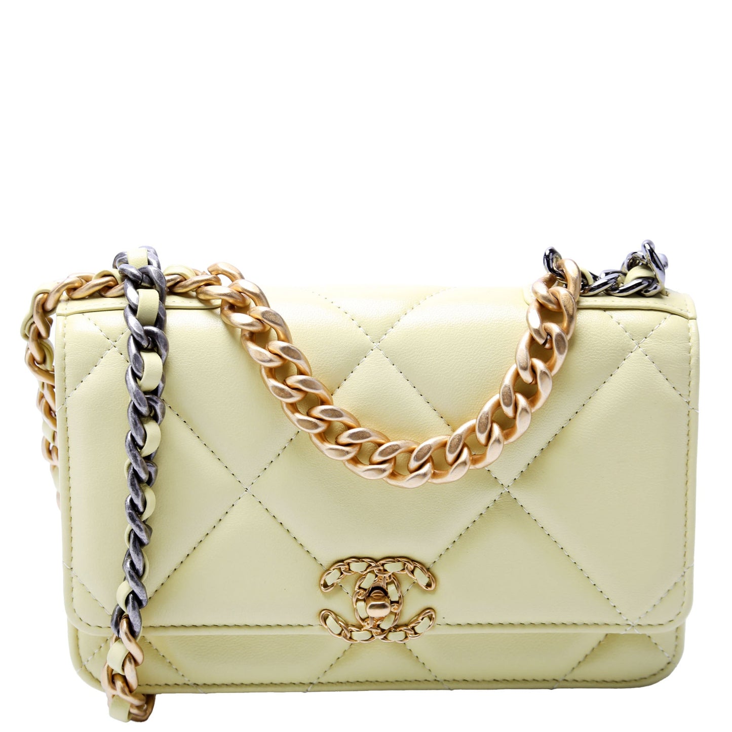 Chanel Chanel 19 Wallet On Chain Quilted Lambskin RFID
