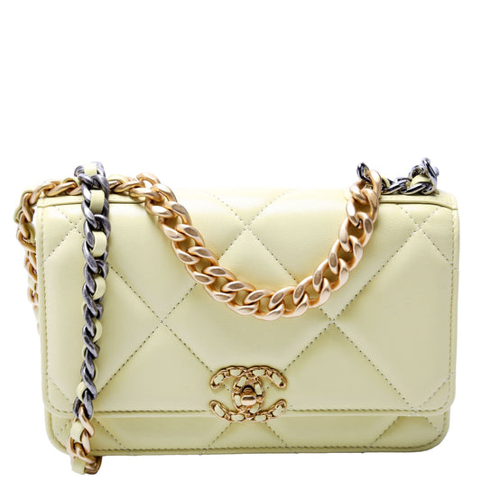 Chanel Chanel 19 Wallet On Chain Quilted Lambskin RFID