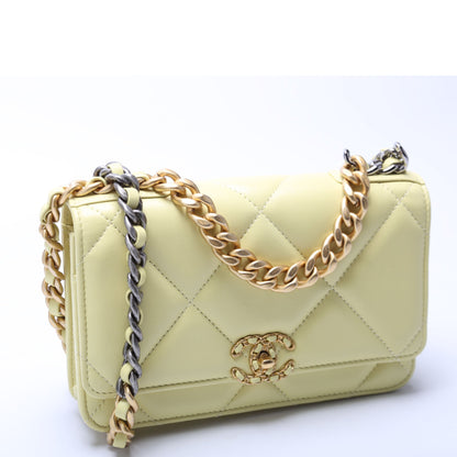 Chanel Chanel 19 Wallet On Chain Quilted Lambskin RFID