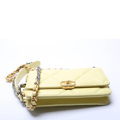 Chanel Chanel 19 Wallet On Chain Quilted Lambskin RFID