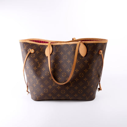 Neverfull With Wallet MM Monogram Pink Interior