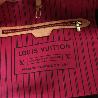Neverfull With Wallet MM Monogram Pink Interior