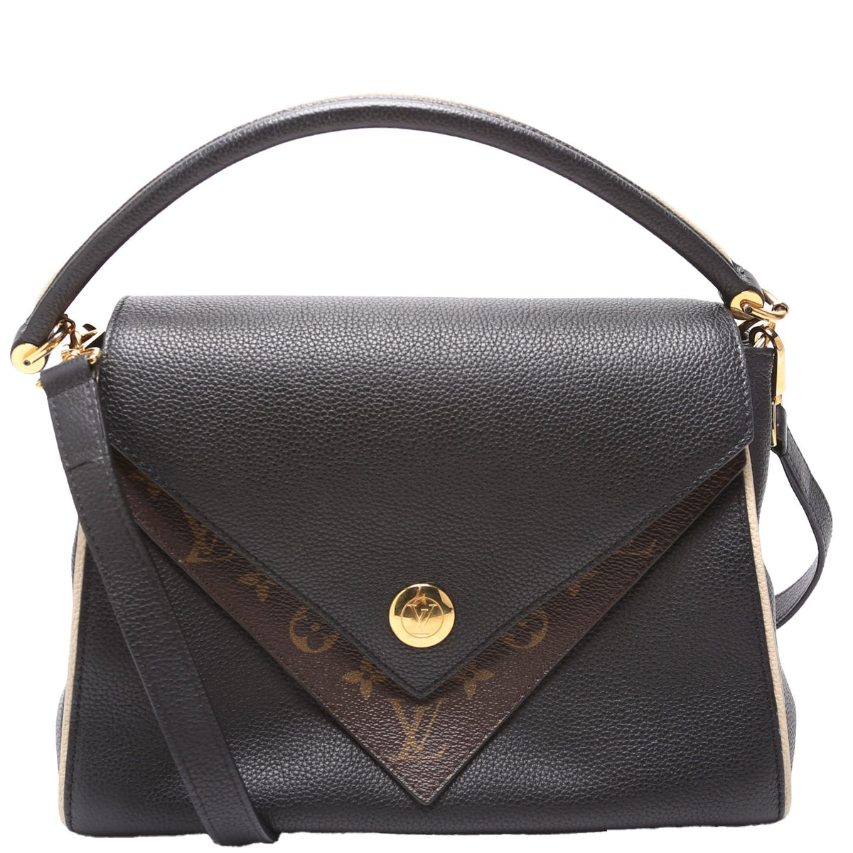 Double V Leather Black
