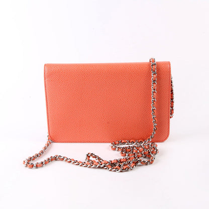 Chanel WOC Timeless CC Caviar Coral