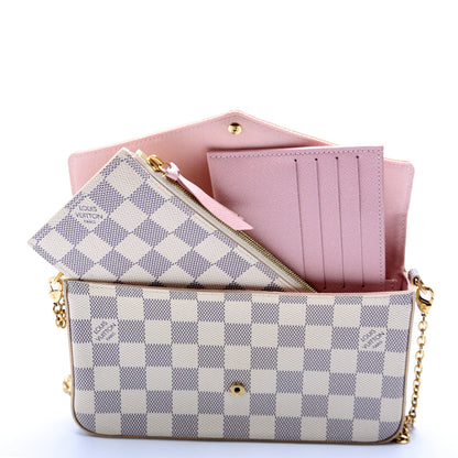 Pochette Felicie Damier Azur