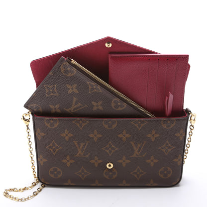 Pochette Felicie Monogram Berry