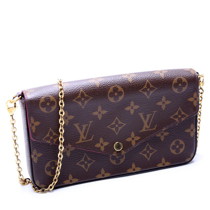 Pochette Felicie Monogram Berry