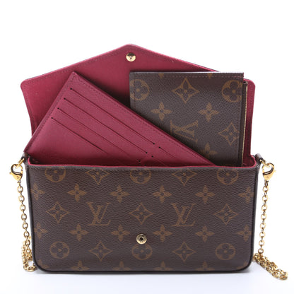 Pochette Felicie Monogram Berry