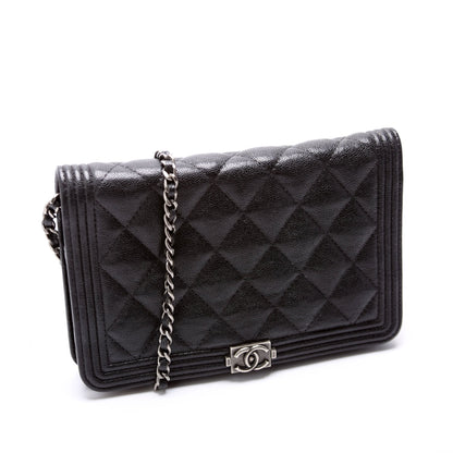 Chanel WOC Boy Caviar Black