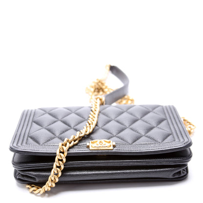 Chanel WOC Boy Caviar Black