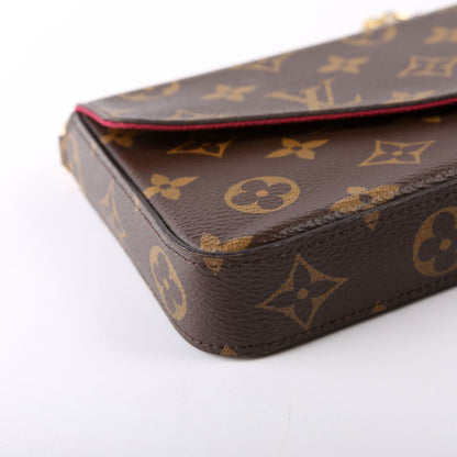 Pochette Felicie Monogram Berry