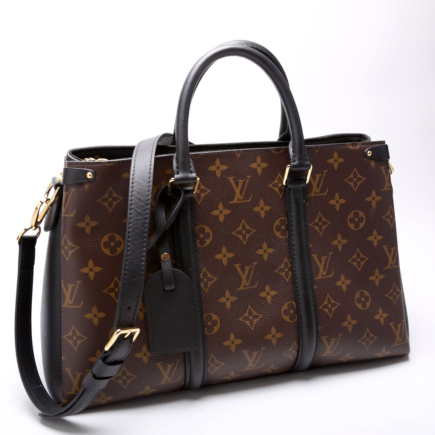 Louis-Vuitton Soufflot MM Monogram Black