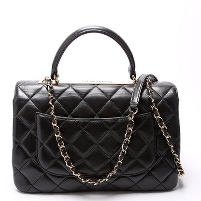 Chanel Trendy Top Handle Medium Lambskin 28M Black