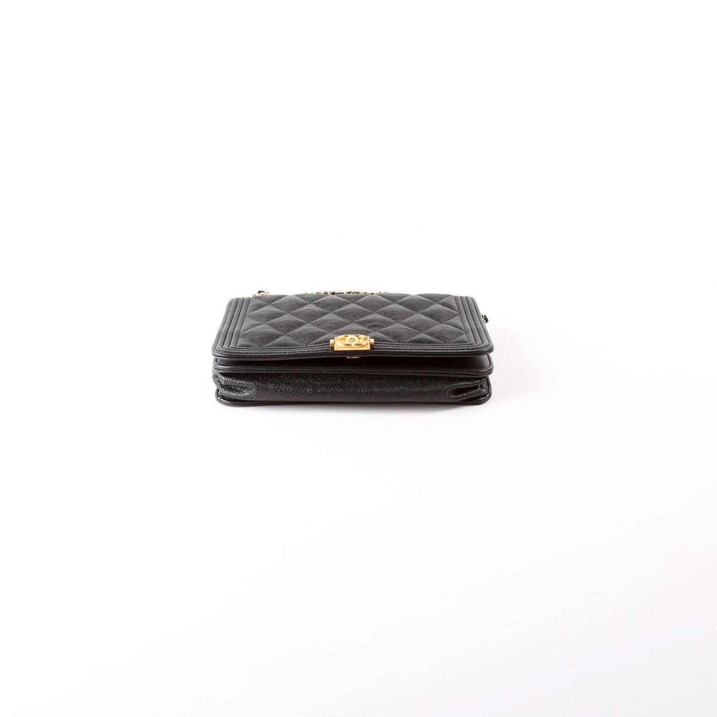 Chanel Wallet On Chain Boy Caviar Black