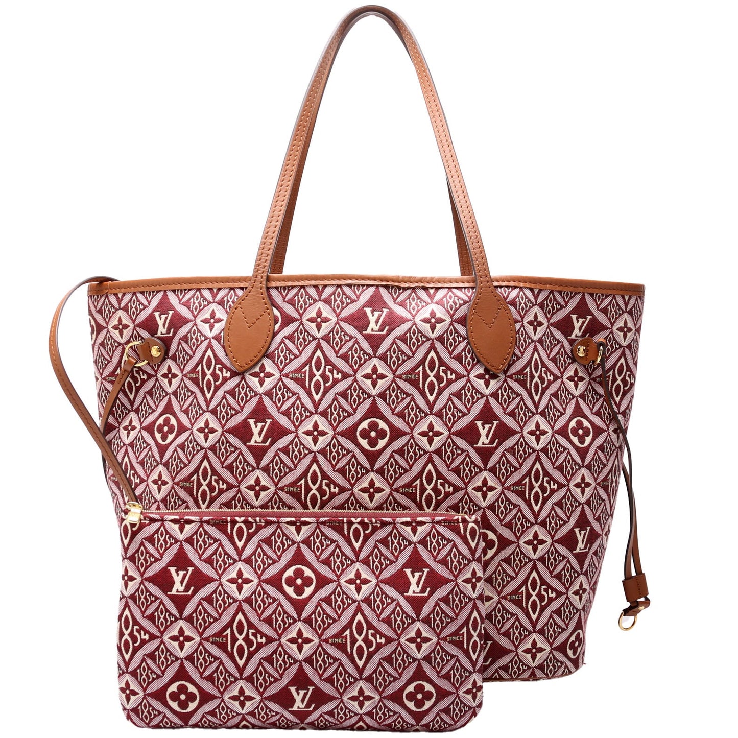 Neverfull With Wallet MM Since 1854 Jacquard Burgundy